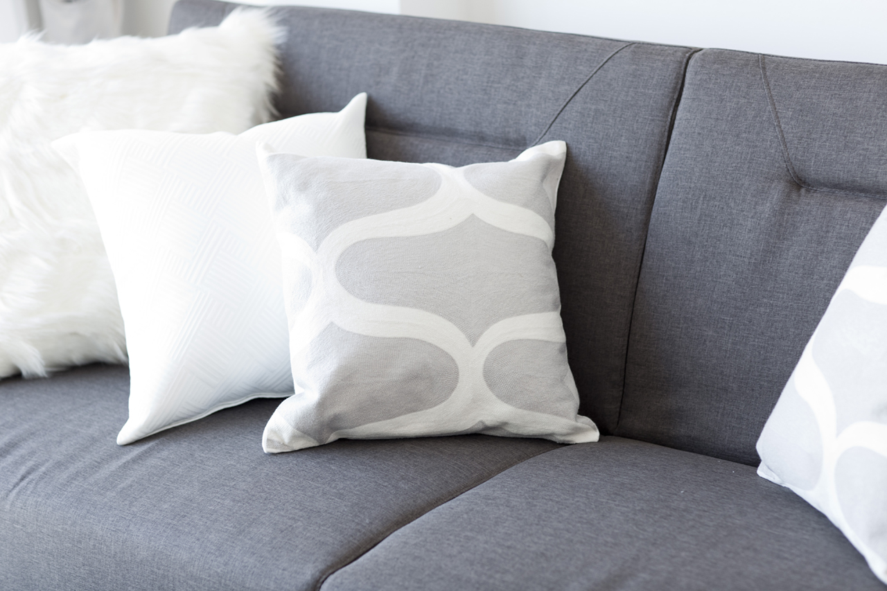 White soft cushion